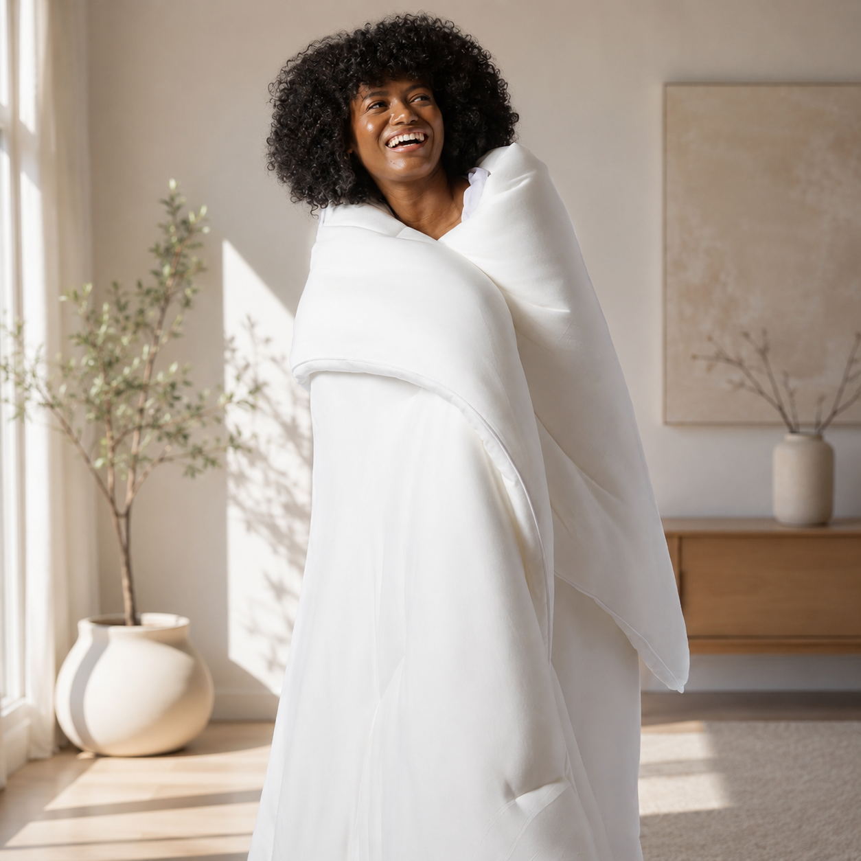 Lightweight Breathable Cooling Summer Blanket for All-Night Comfort