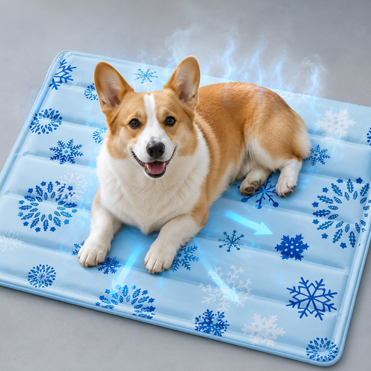 Pet Cooling Mat with Gel Infusion - Self-Cooling Pad for Dogs and Cats