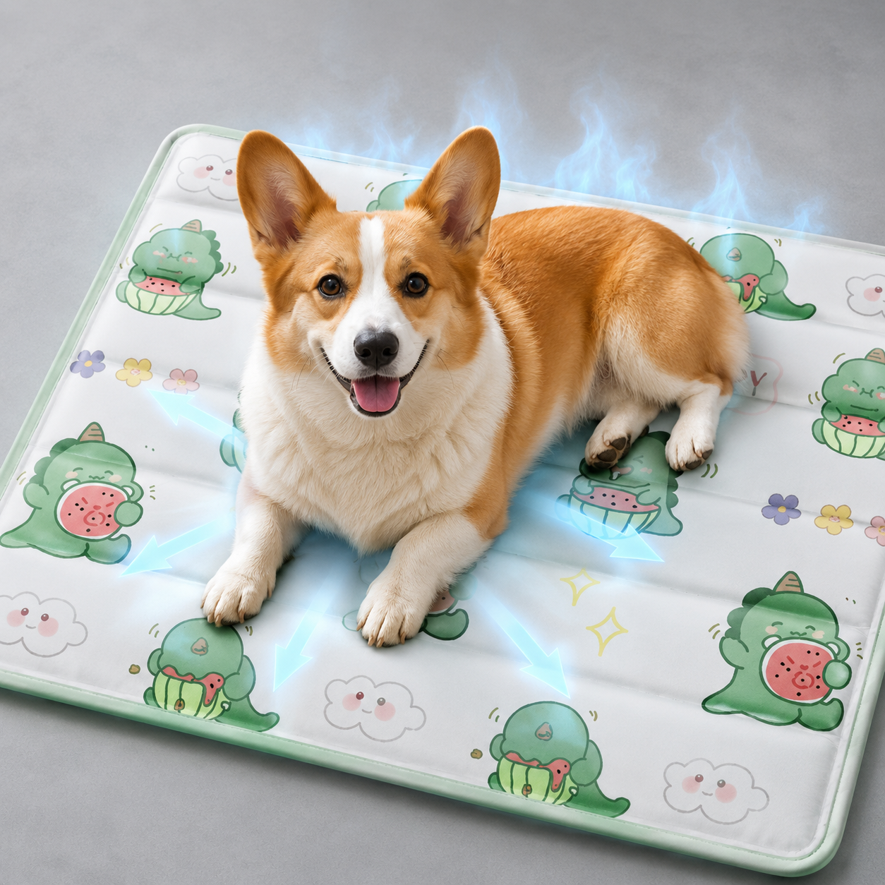 Pet Cooling Mat with Gel Infusion - Self-Cooling Pad for Dogs and Cats