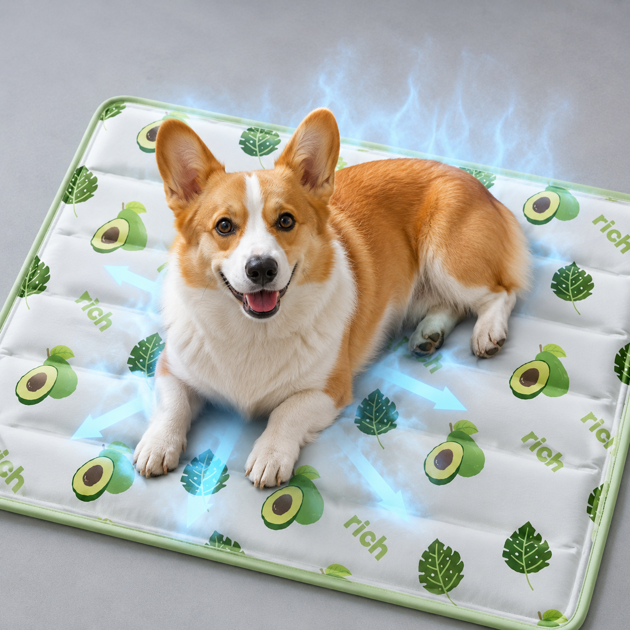 Pet Cooling Mat with Gel Infusion - Self-Cooling Pad for Dogs and Cats
