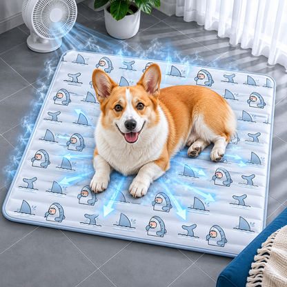 Pet Cooling Mat with Gel Infusion - Self-Cooling Pad for Dogs and Cats