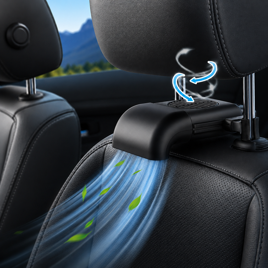 USB-Powered Cooling Fan for Car Seats, Adjustable Three-Speed Settings, Enhanced Ventilation Comfort