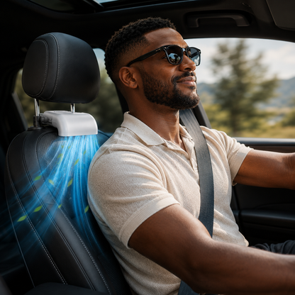 USB-Powered Cooling Fan for Car Seats, Adjustable Three-Speed Settings, Enhanced Ventilation Comfort