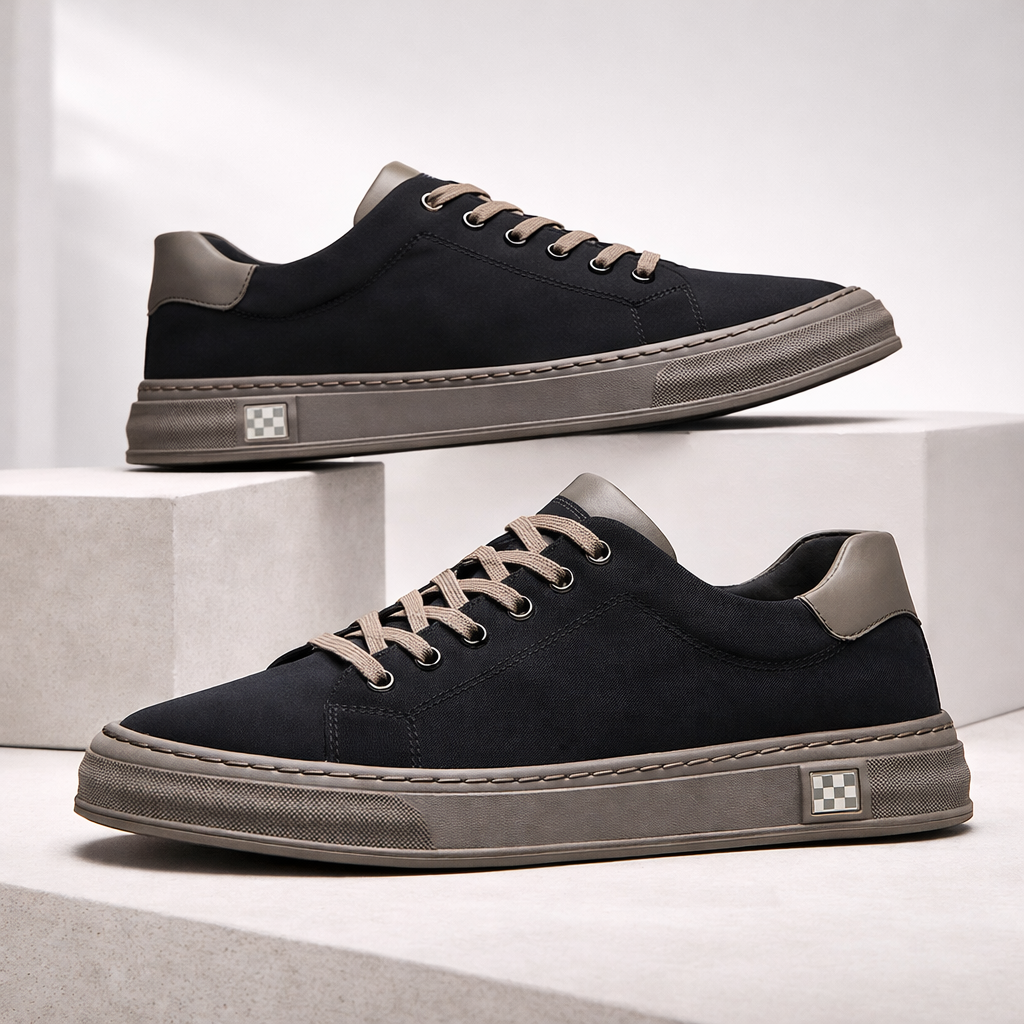 Men's Casual Flat Walking Sneakers | Low-Top