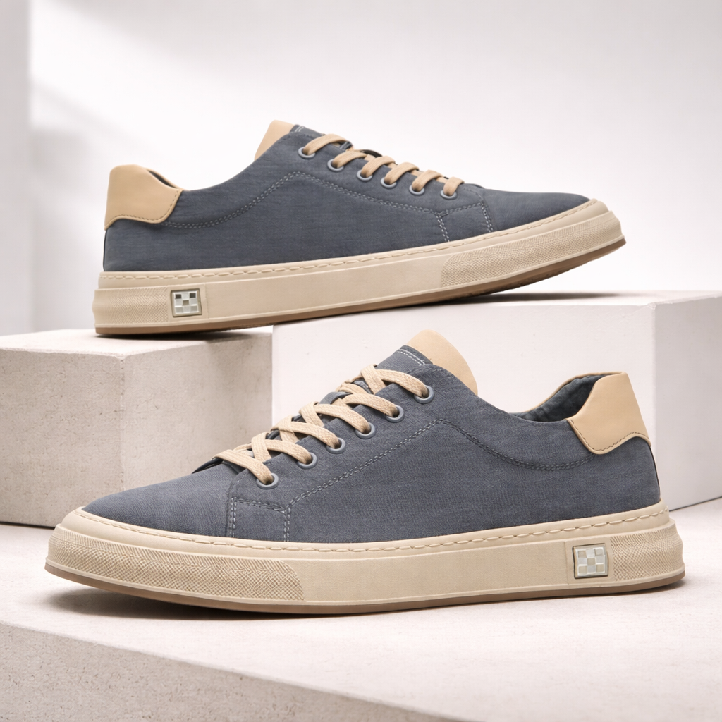 Men's Casual Flat Walking Sneakers | Low-Top