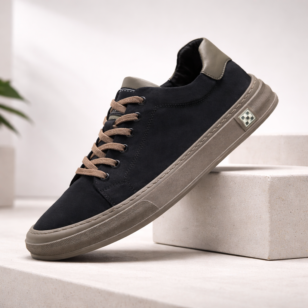 Men's Casual Flat Walking Sneakers | Low-Top