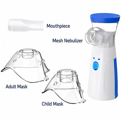 Compact Ultrasonic Nebulizer for Children and Adults