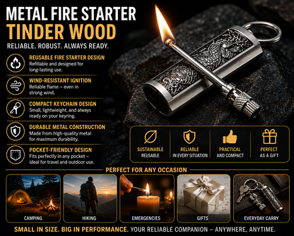 Waterproof Metal Match for Outdoor Use