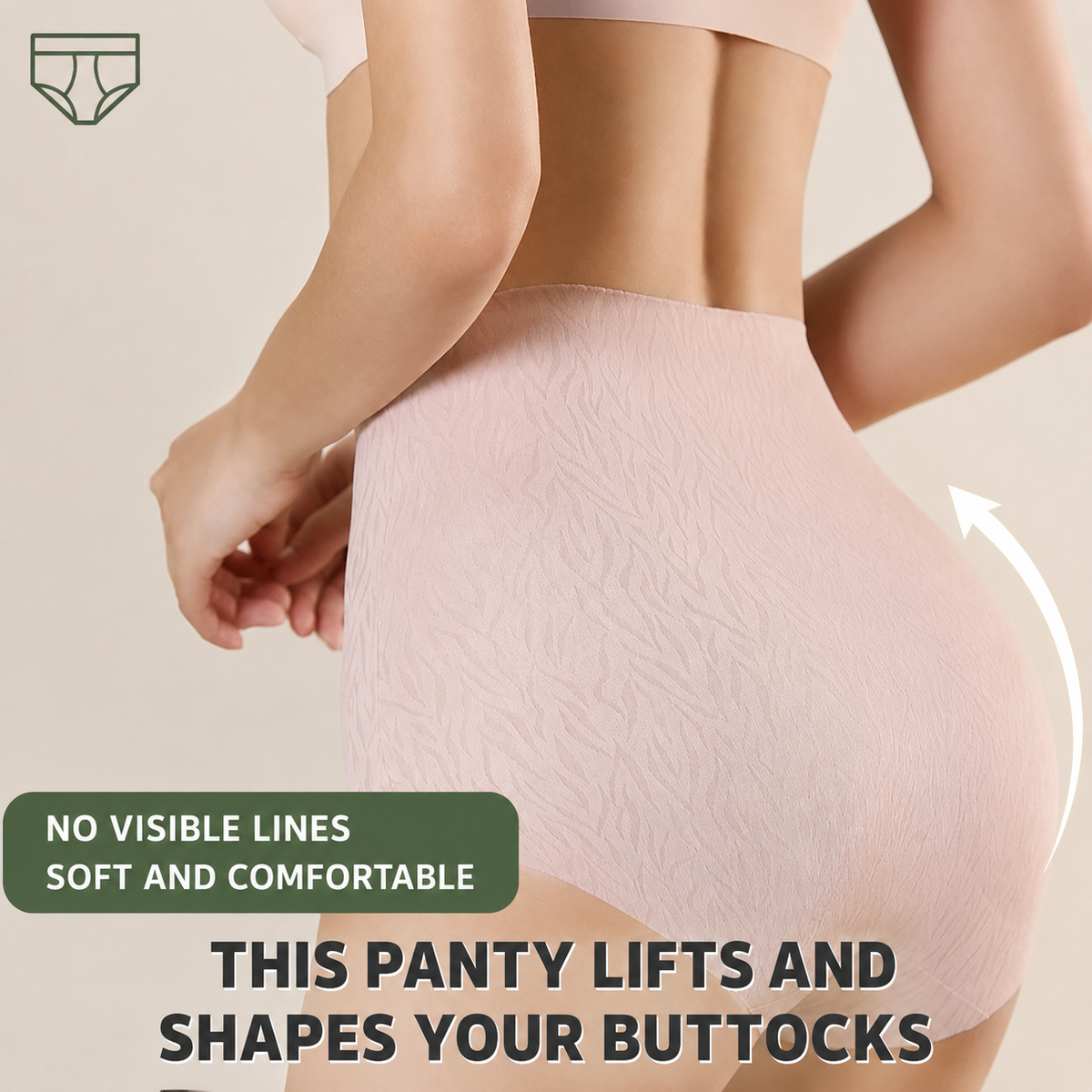 Seamless High-Waisted Butt-Lifting Briefs