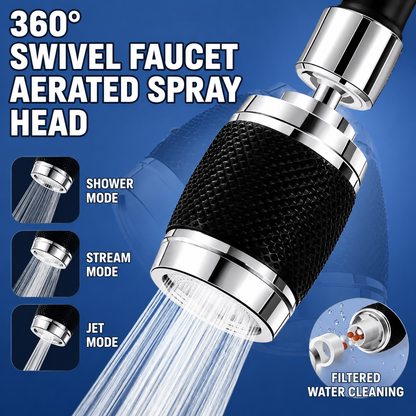 360° Rotatable Splash Guard Faucet Attachment – Effortless and Mess-Free Cleaning