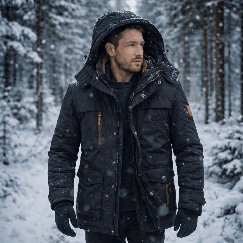 Padded Parka for Warmth and Protection on Cold Days