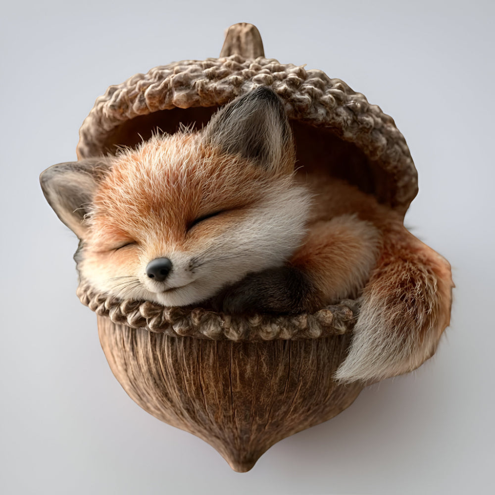 Woodland Animal Christmas Tree Ornaments - Acorn Holiday Decor