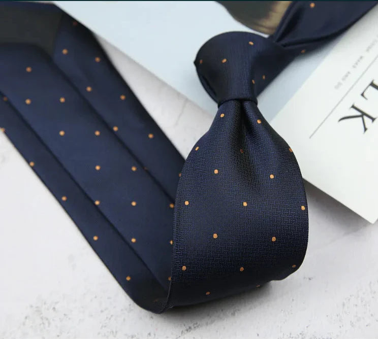Men's Business Casual Neckties | Striped and Dotted Style