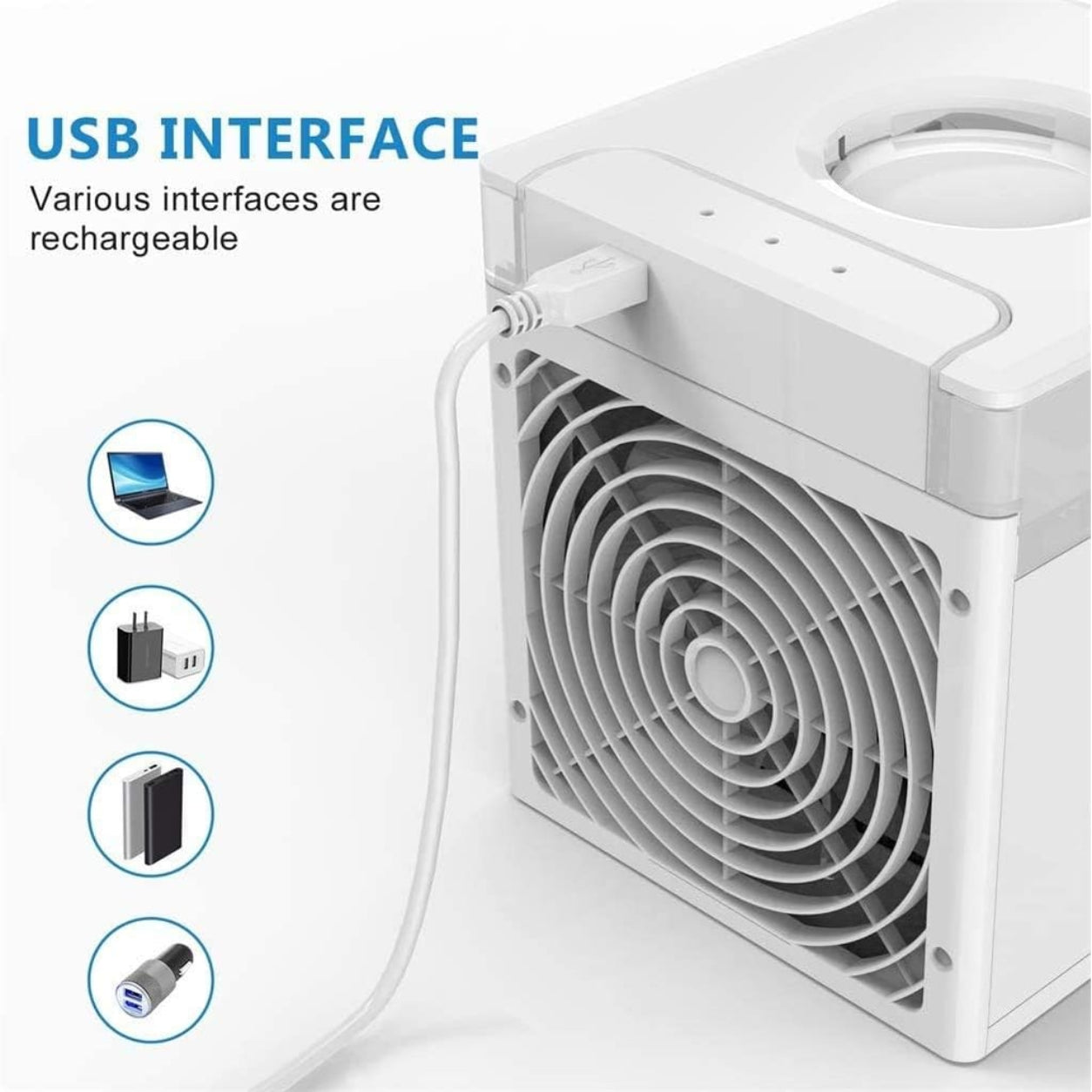 Portable Desktop Air Conditioner and Humidifier for Cooling