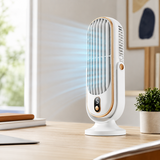 Portable Battery-Operated Cooling Fan - USB Desktop Fan