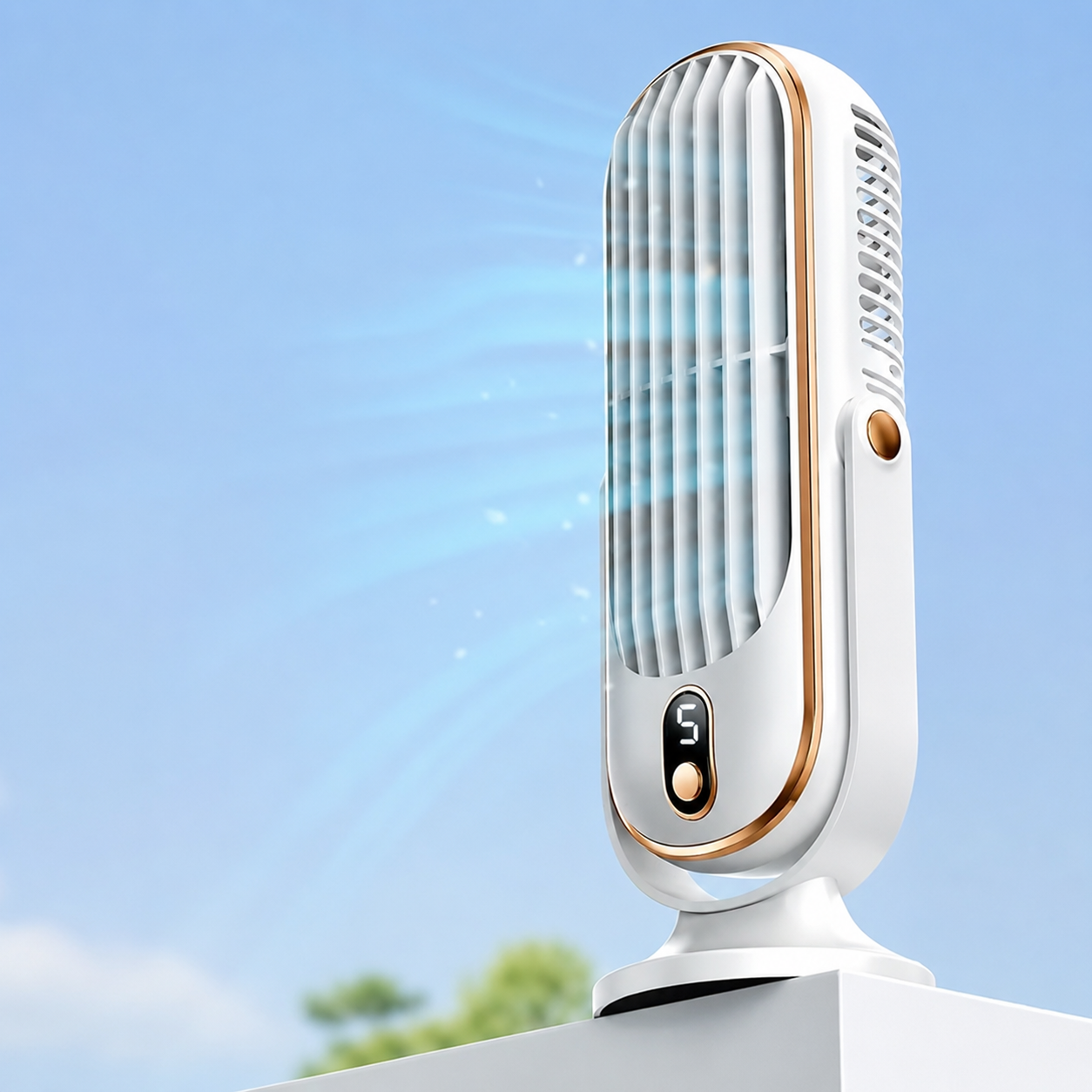 Portable Battery-Operated Cooling Fan - USB Desktop Fan