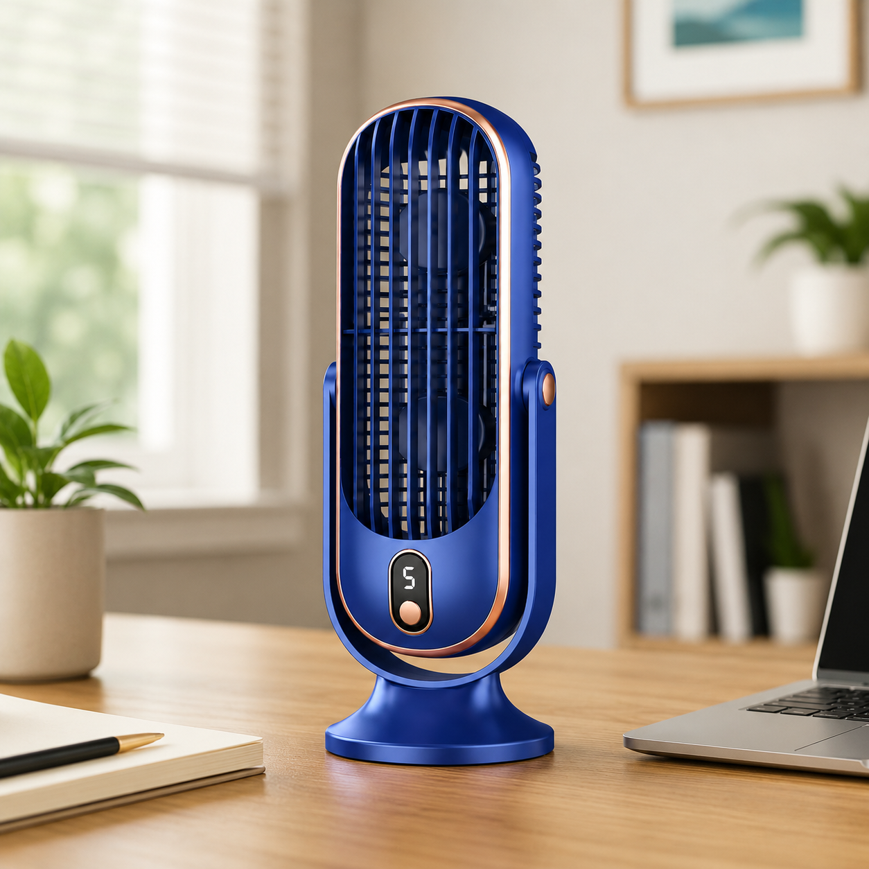Portable Battery-Operated Cooling Fan - USB Desktop Fan