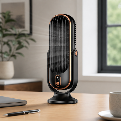 Portable Battery-Operated Cooling Fan - USB Desktop Fan