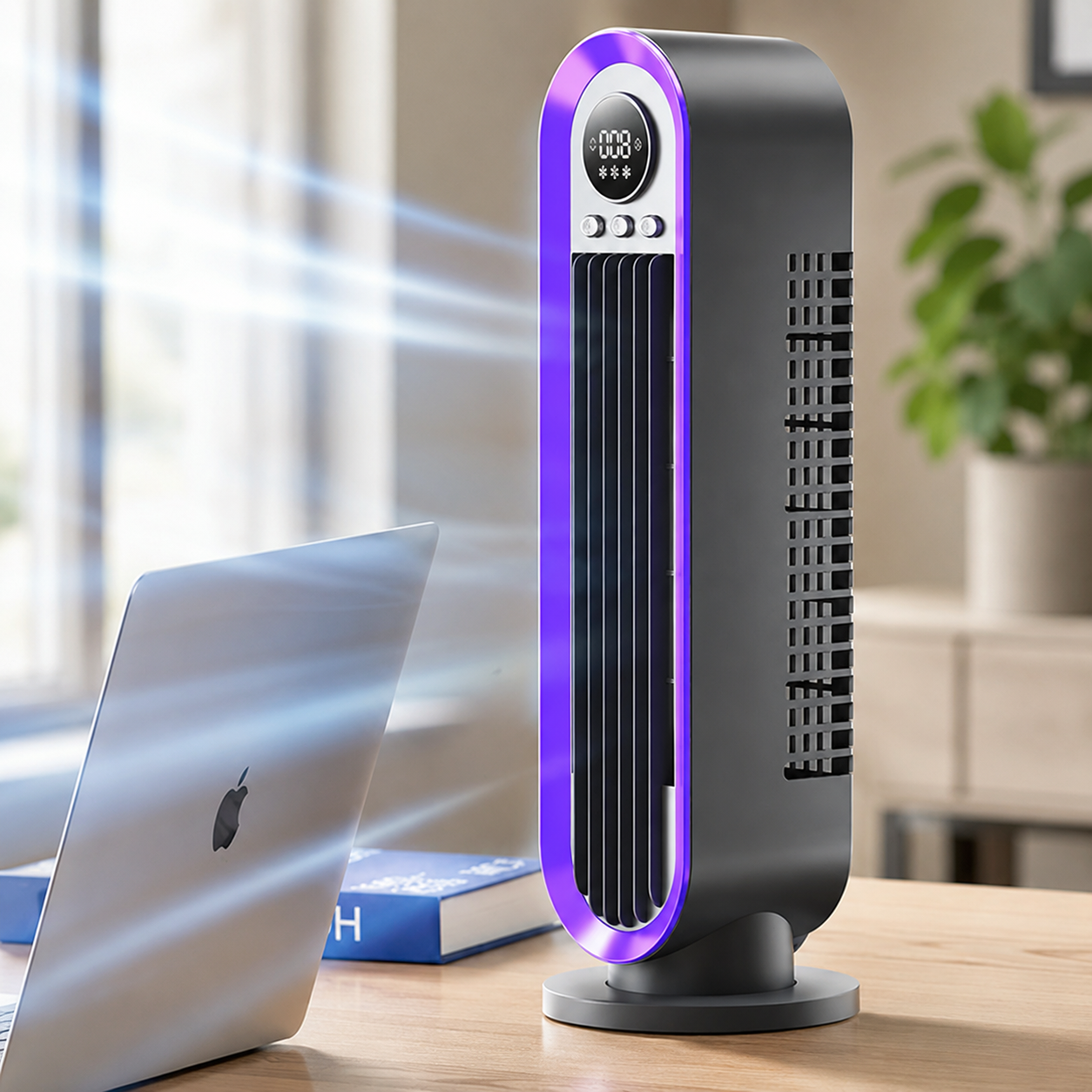 Portable Oscillating Tower Fan - Slim, Quiet, and Cooling Design