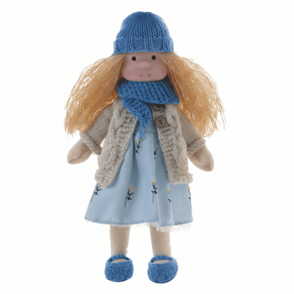 Handmade Waldorf Doll Crafted from Cotton for Creative Play