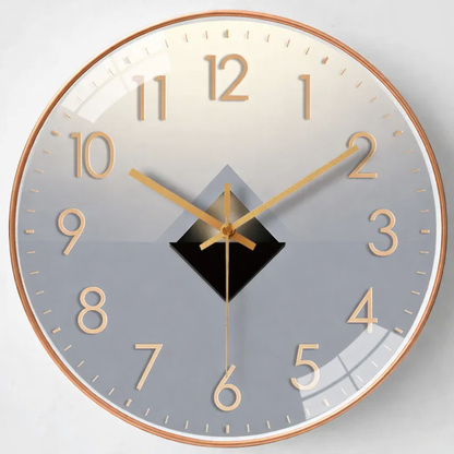 20 cm Silent Wall Clock with Classic Design in Plastic and Glass – Elegant and Easy to Read for Any Room