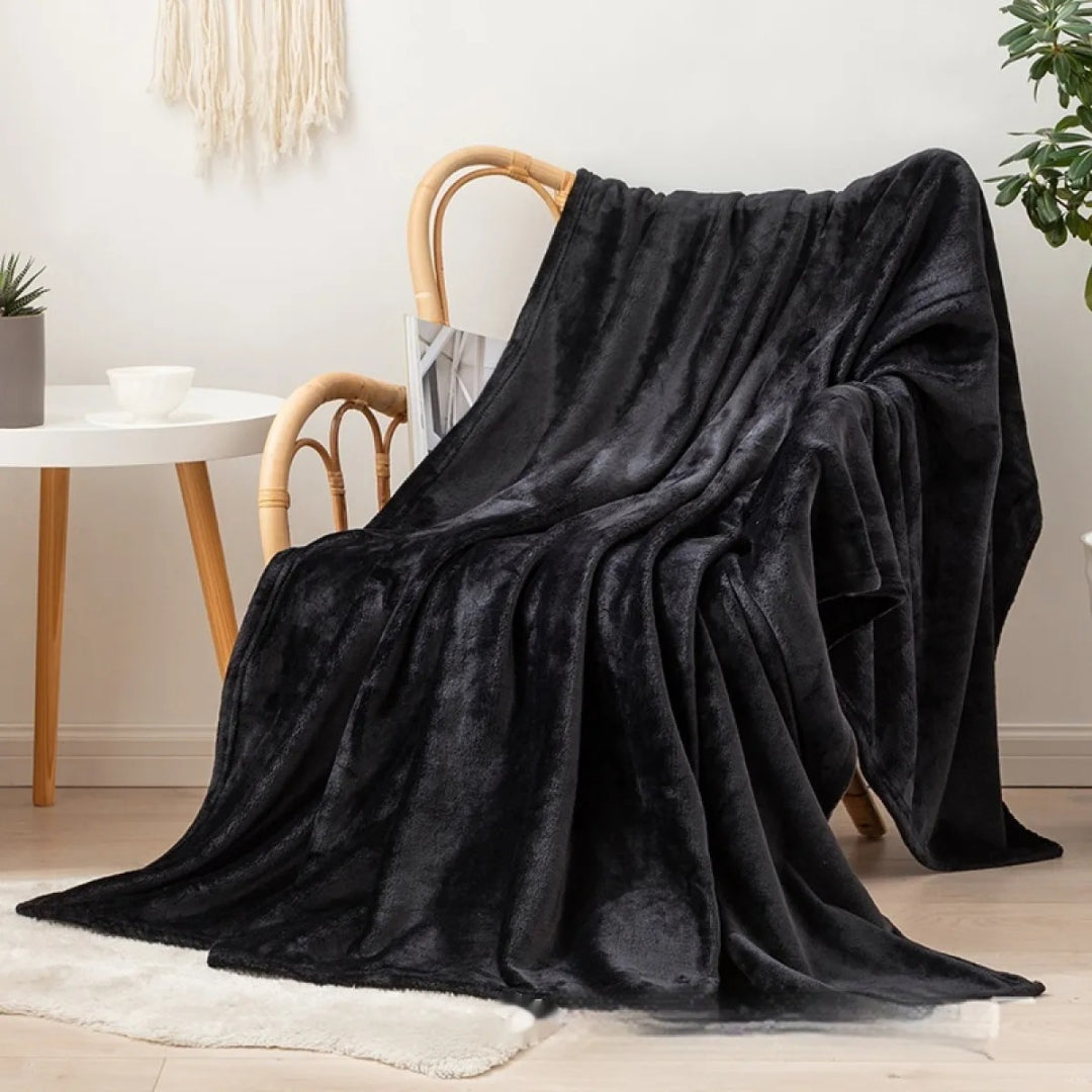 Reversible Sherpa Fleece Blanket – Ultra Warm, Soft, and Comfortable for All Seasons, Machine Washable
