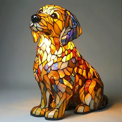 Handcrafted Dog Motif Lamp – Stylish Lighting for Dog Lovers