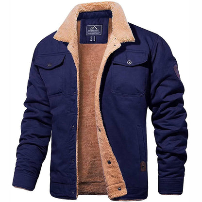 Men's Warm Sherpa-Lined Jacket | Winter