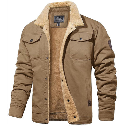 Men's Warm Sherpa-Lined Jacket | Winter
