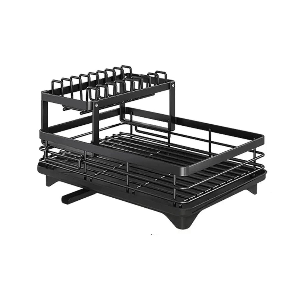 Foldable Stainless Steel Dish Rack with Space-Saving Design for Modern Kitchens