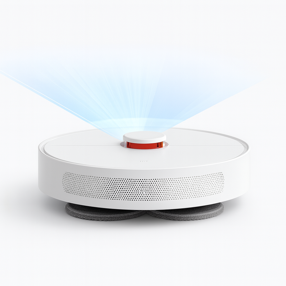 Smart Vacuum Robot with Mopping Capability and AI Navigation