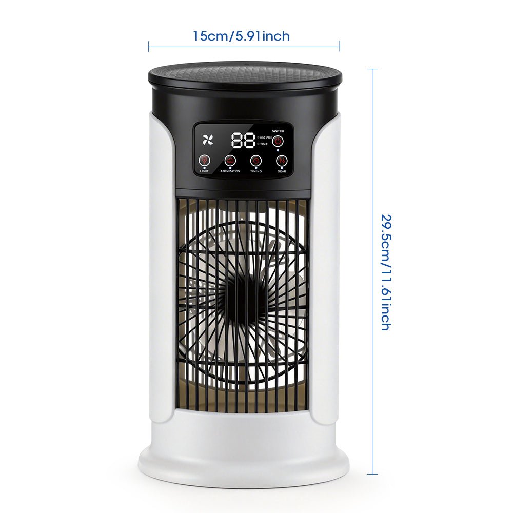 Versatile 3-in-1 Portable Air Cooler with Humidifier and LED Night Light