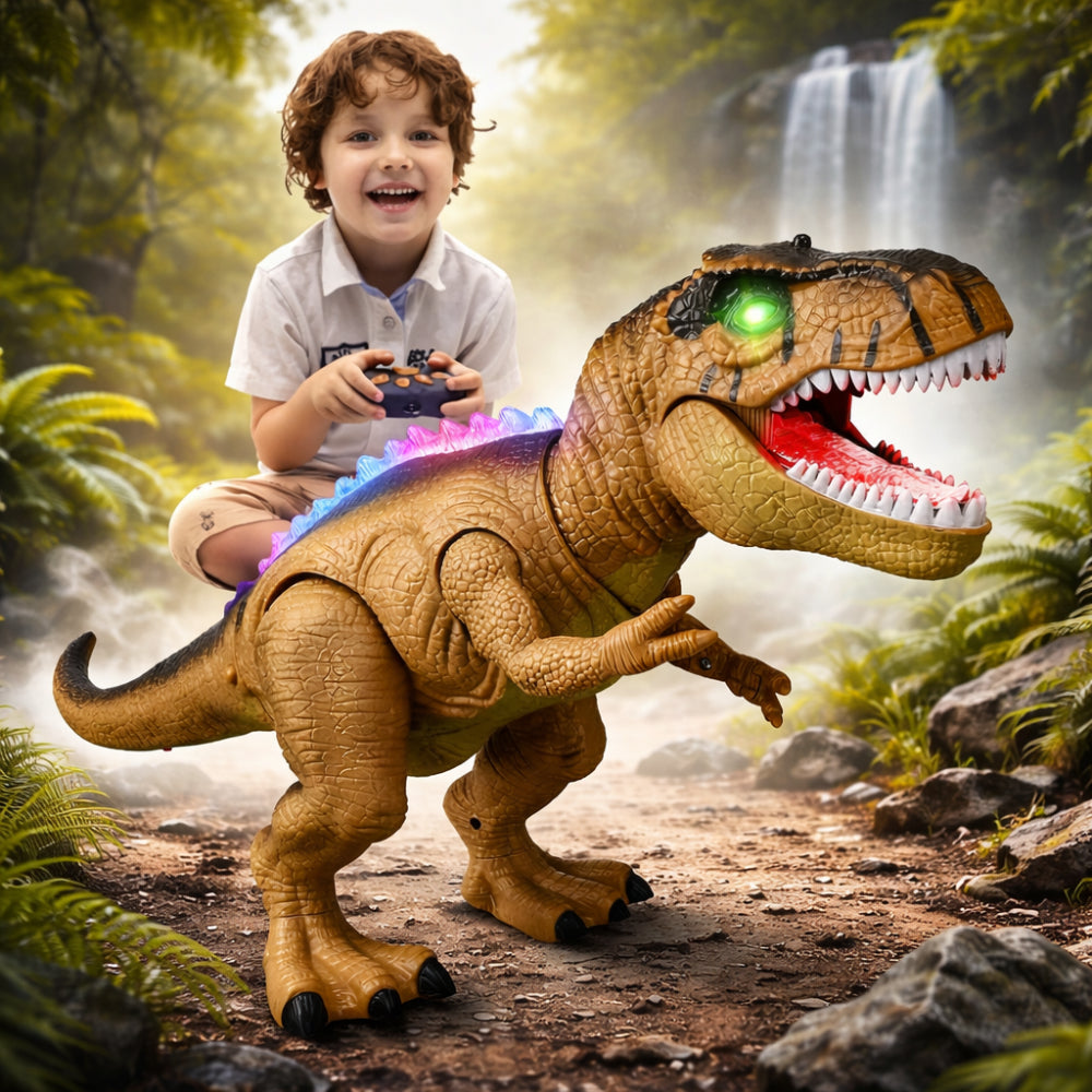 Remote Control Walking Dinosaur Toy with LED Lights