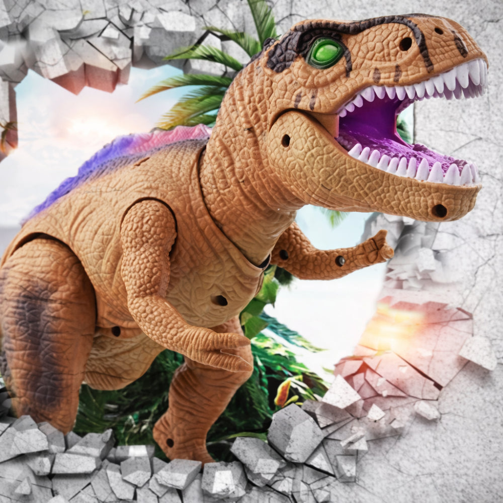 Remote Control Walking Dinosaur Toy with LED Lights