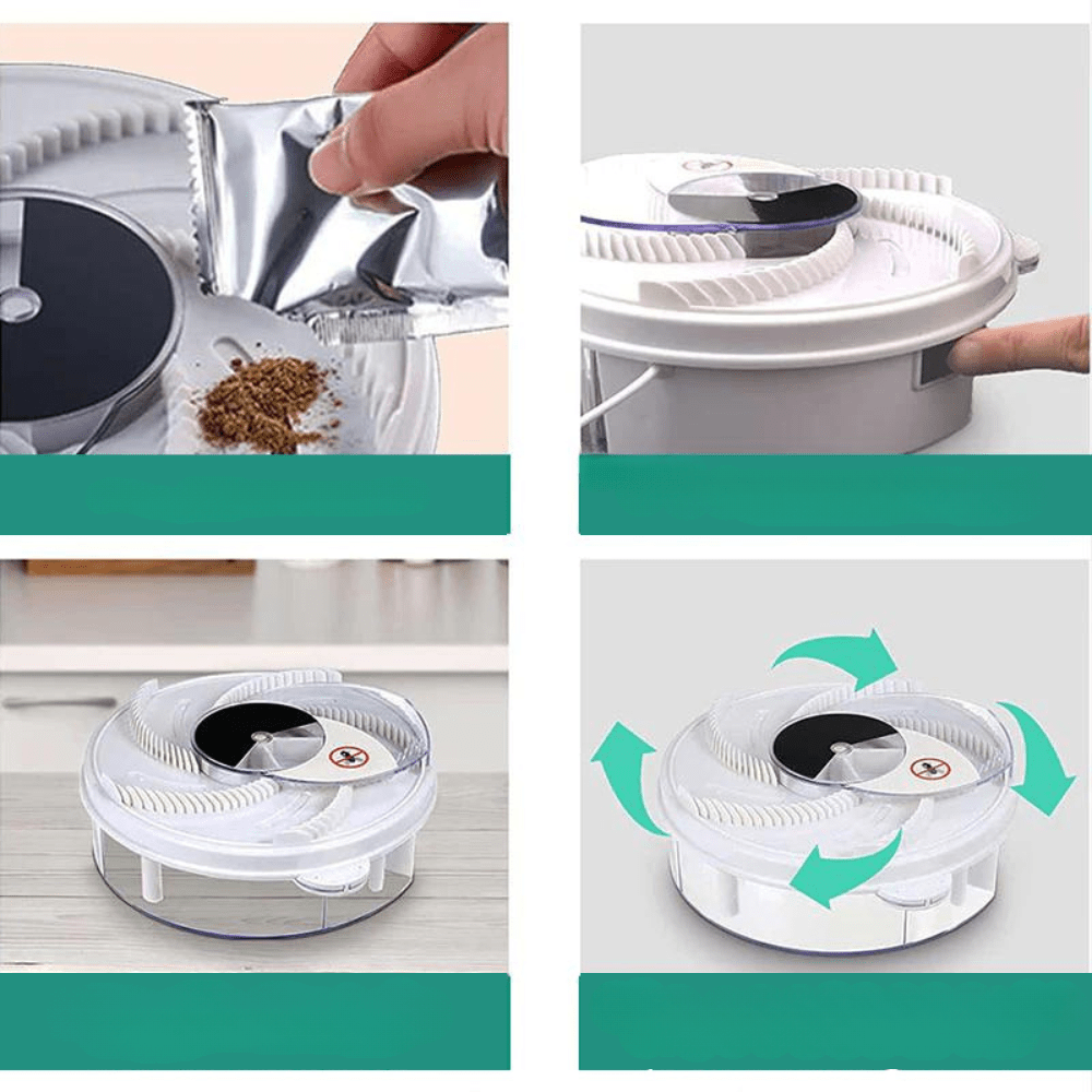 Silent, Eco-Friendly Fly Catcher for Kitchen, Living Room, and Garden