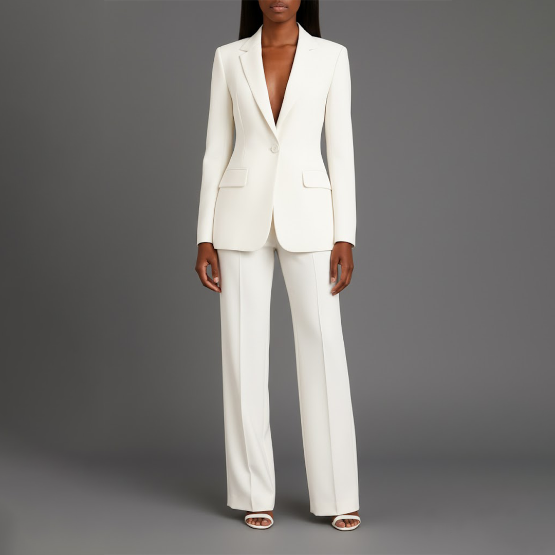 Ensemble tailleur-pantalon pour femme | Coupe longue sur mesure