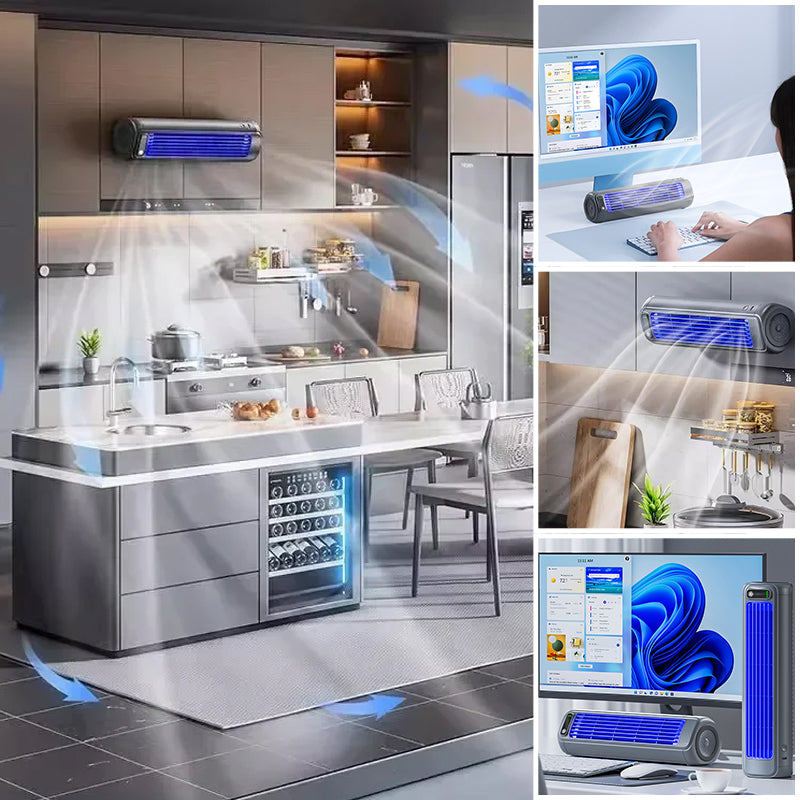 Portable Air Conditioner with Rapid Cooling and Long Battery Life for Wall Mounting