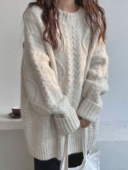 Vintage Oversized Cable Knit Jumper Sweater