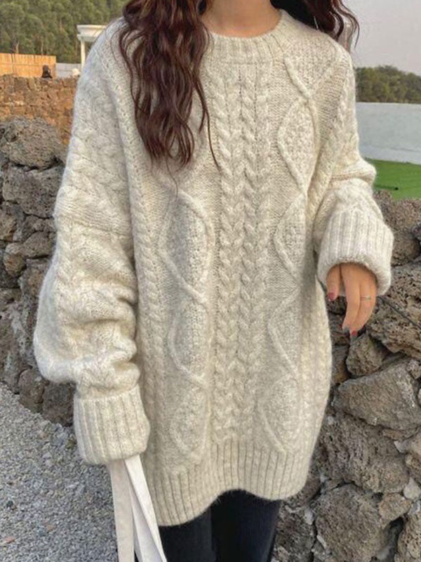 Vintage Oversized Cable Knit Jumper Sweater