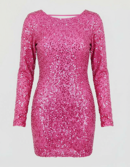 Women's Long Sleeve Festive Dress | Mini