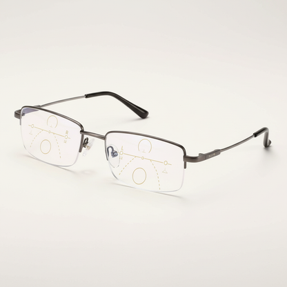 Intelligent Progressive Glasses with ARNO Lens Technology | Photochromic Adjustment | Blue Light Filter & UV400 | Anti-Reflective Coating | Multifocal