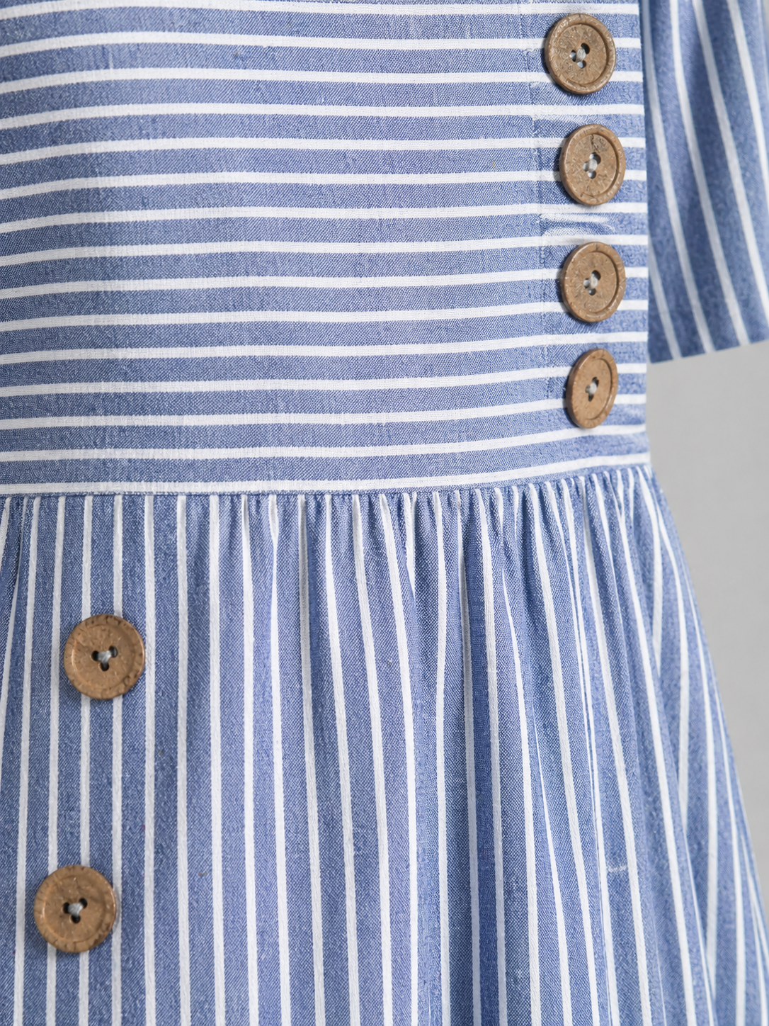 Women's Casual Summer Striped Midi Dress | with Pockets