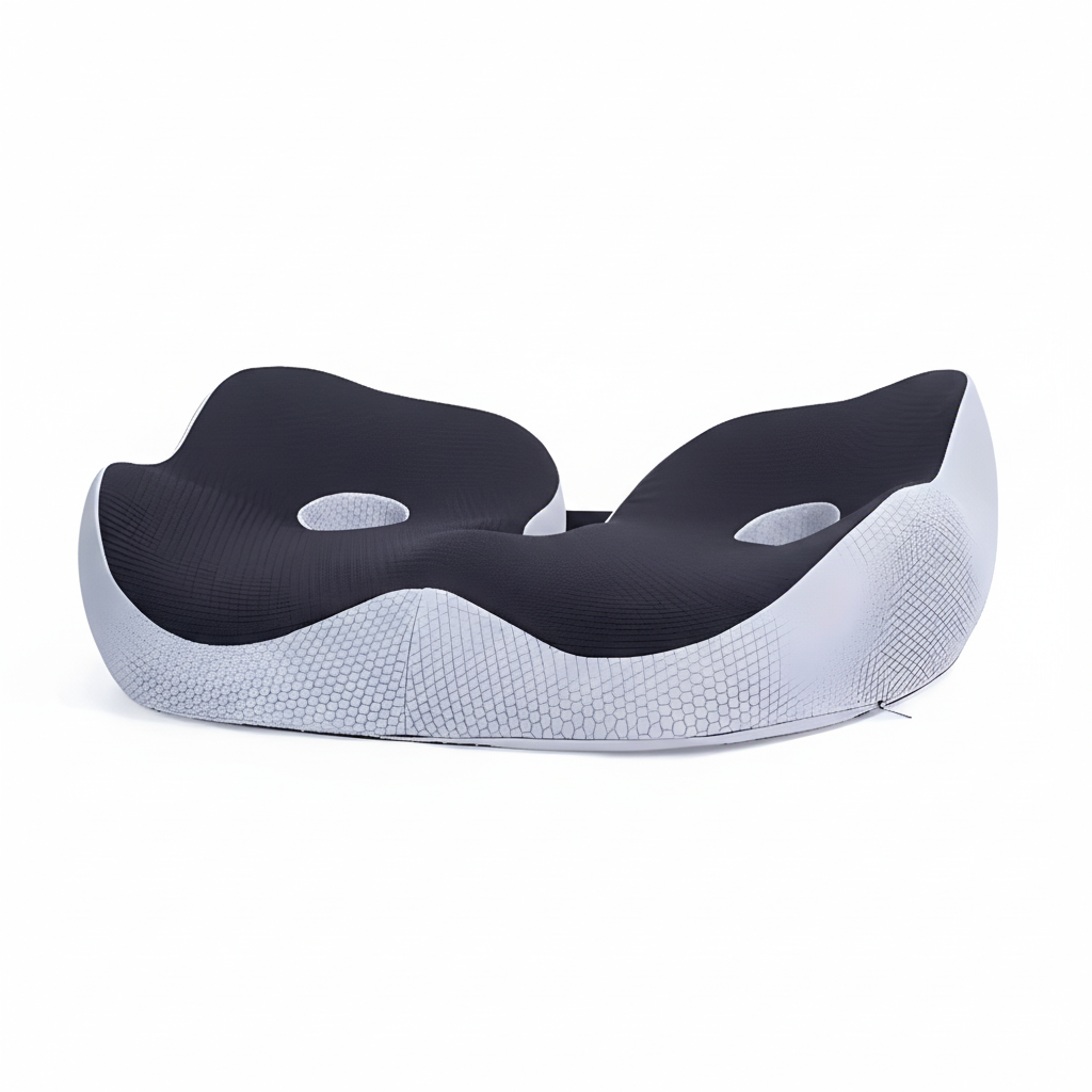 Memory Foam Seat Cushion for Sit Bone Support - Ideal for Office and Car Use