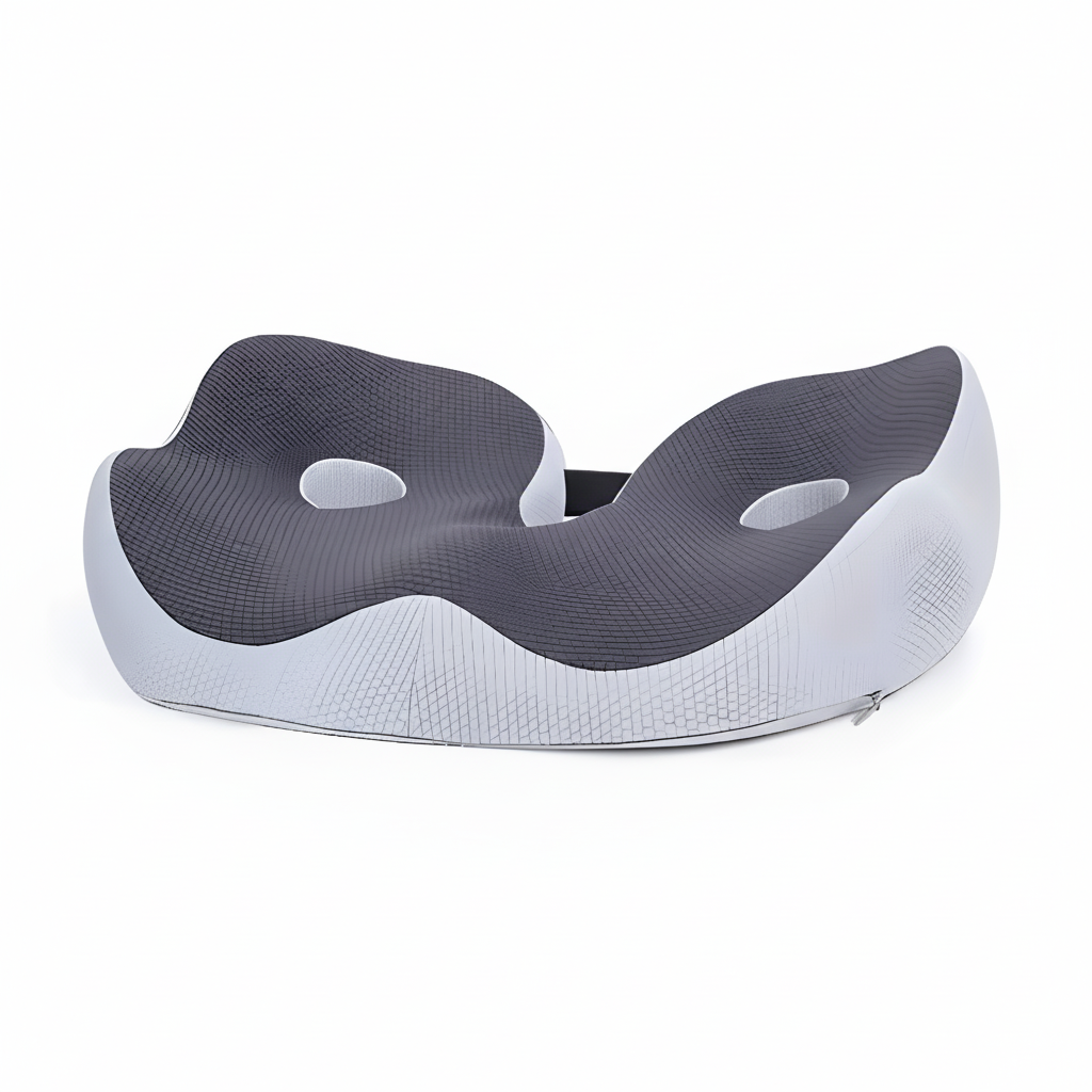 Memory Foam Seat Cushion for Sit Bone Support - Ideal for Office and Car Use