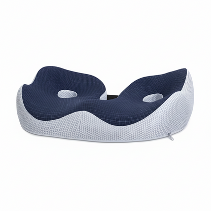Memory Foam Seat Cushion for Sit Bone Support - Ideal for Office and Car Use