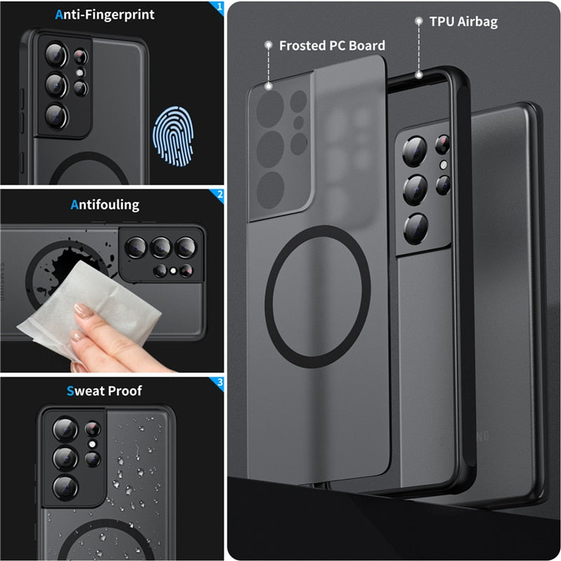 Magnetic Phone Case | Shockproof Protection | Available in Multiple Colors