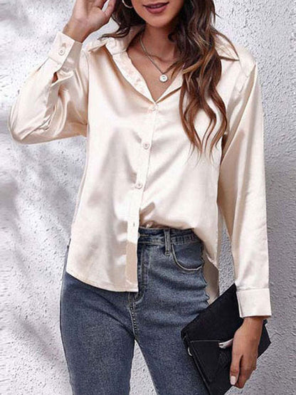 Women's Formal Button-Up Blouse | Relaxed Fit