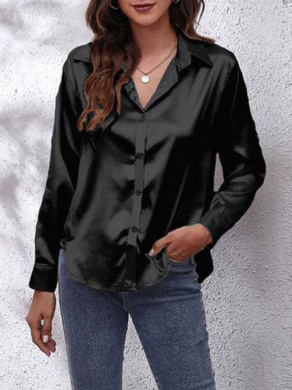 Women's Formal Button-Up Blouse | Relaxed Fit