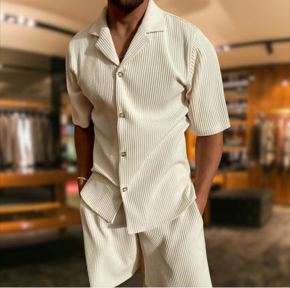 Men's Summer Shirt and Shorts | Two-Piece Set