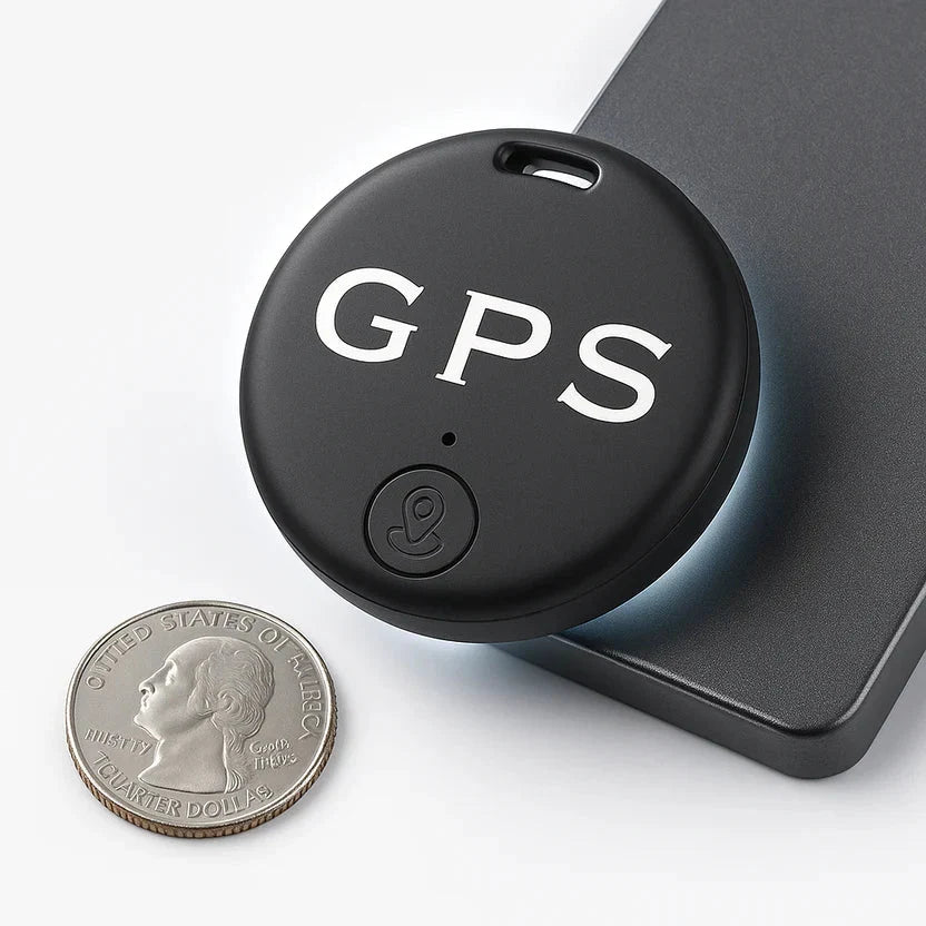 Compact GPS Tracker & Key Locator – Bluetooth Tracking via App for Keys, Luggage, and Bags